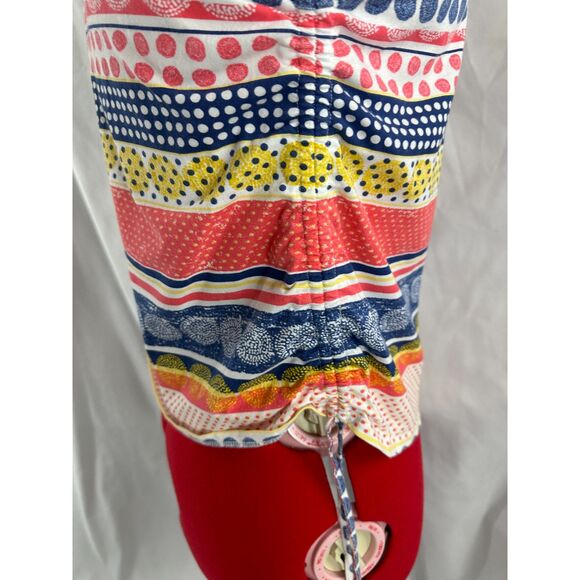HEARTS OF PALM Medium M WOMEN'S SHIRT TOP Tee Stud Accent  BOLD colors Side Pull - Picture 3 of 11